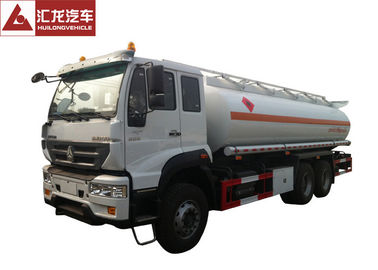 6x4 Fuel Oil Truck , Safe Driving Gasoline Delivery Truck Full Air Suspension System